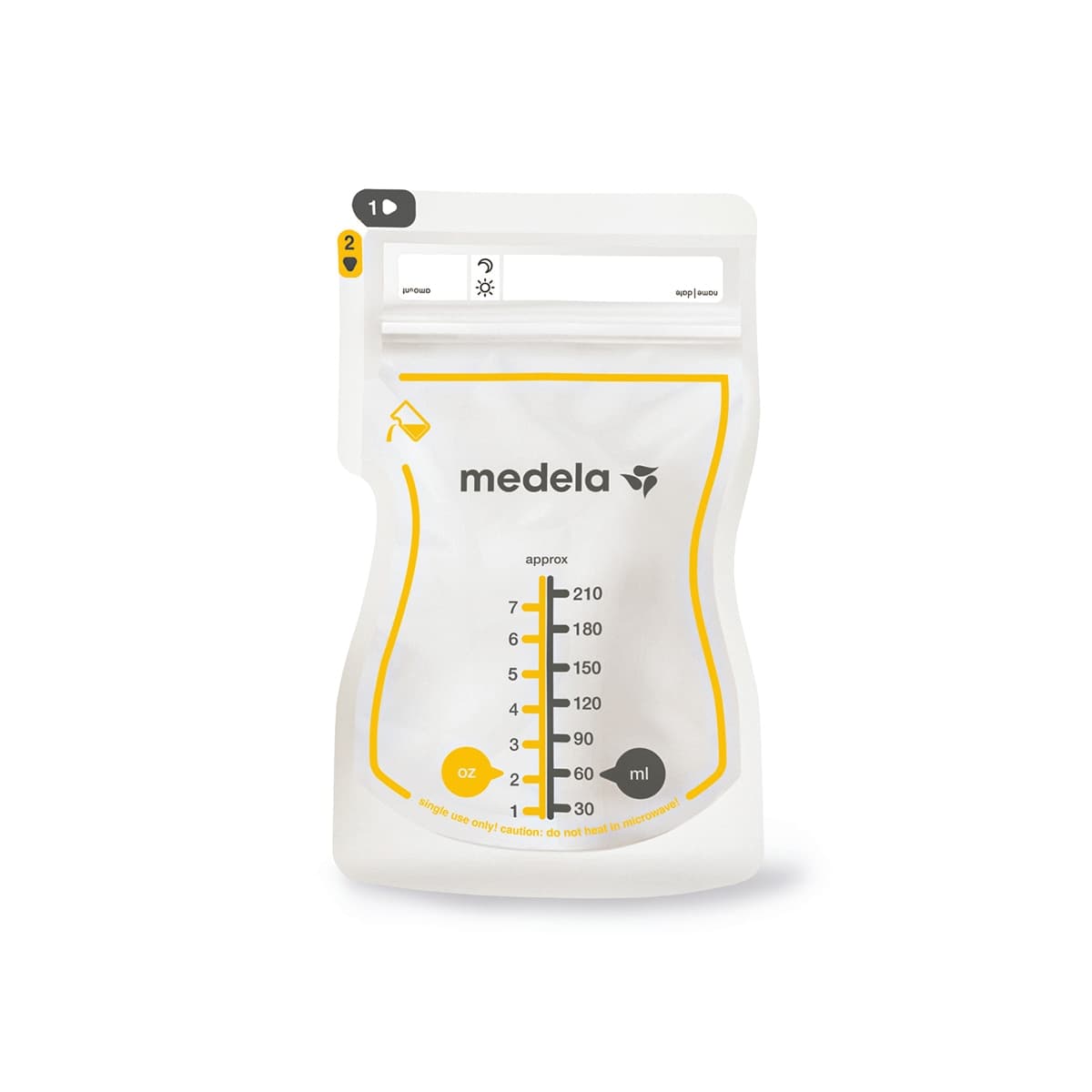 Medela - Bolsas de Almacenamiento Medela para Leche Materna (25 unids.) transparente.