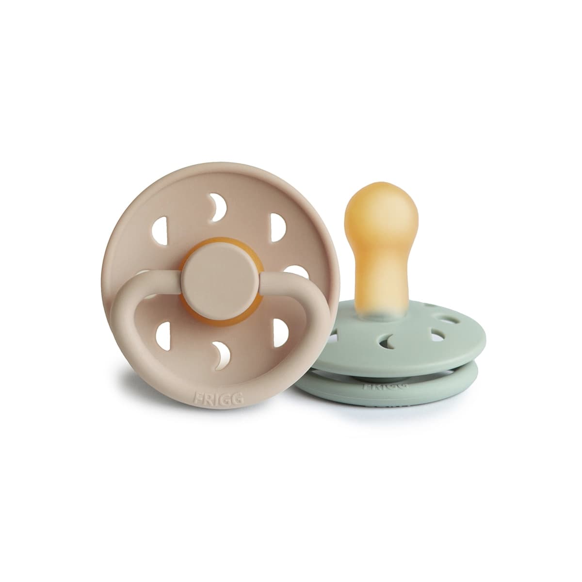 Frigg - Chupete tetina redonda Frigg block moon phase latex 2ud.