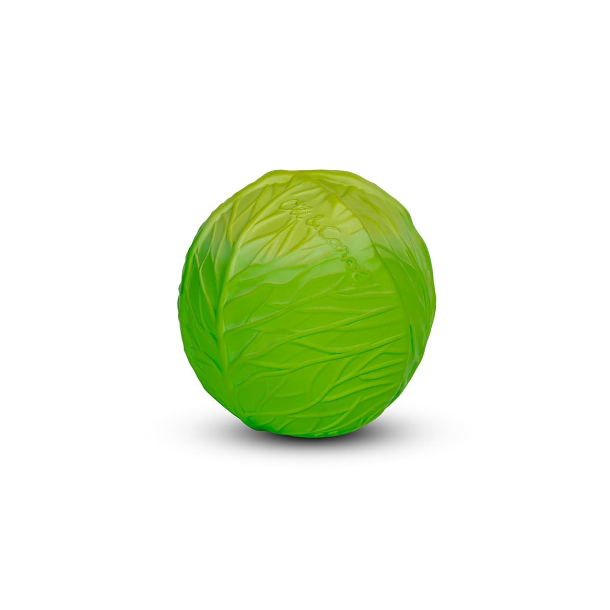 Oli&Carol - Mordedor pelota Oli&Carol caucho natural col verde colección Sporty Fruits.
