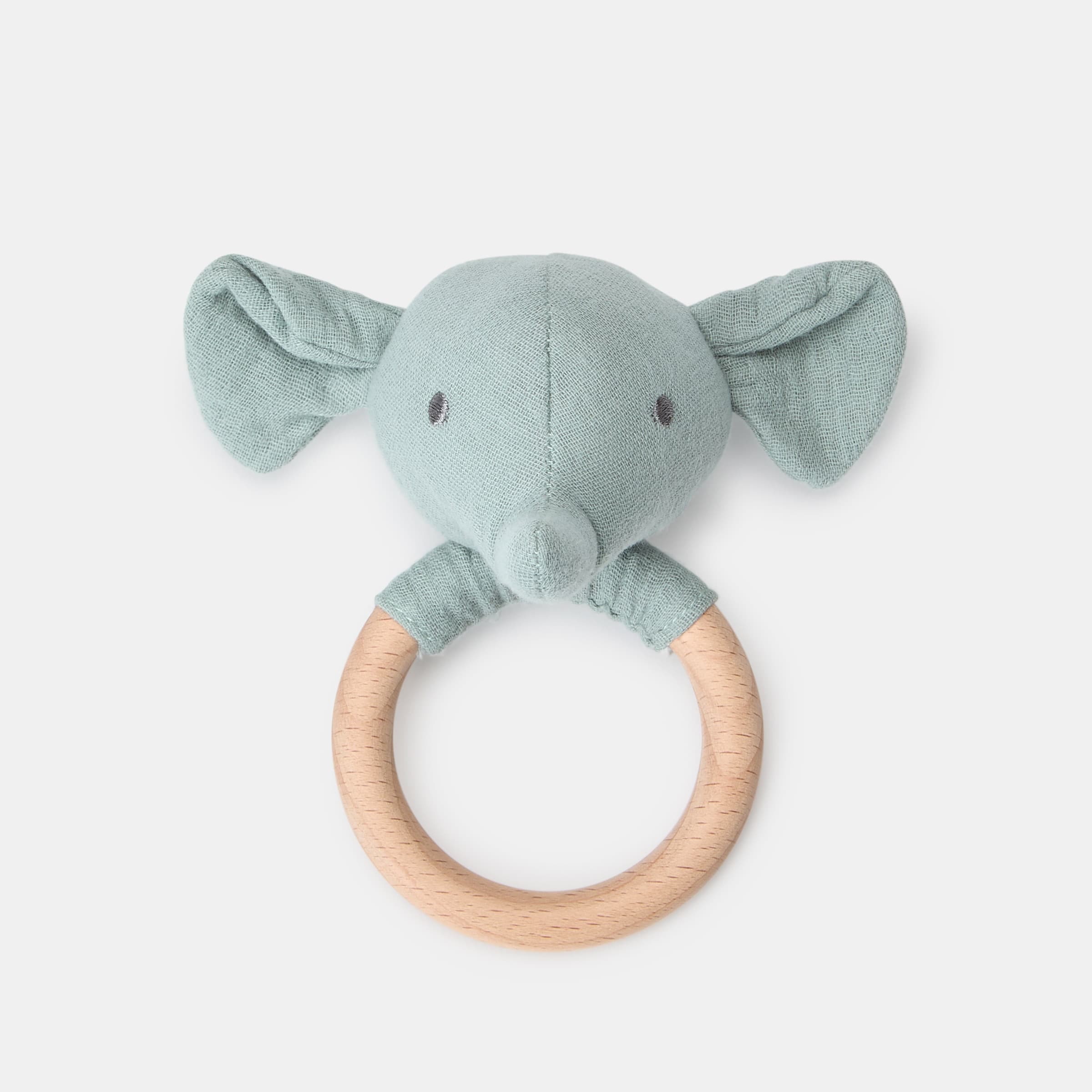 Cotton Juice Baby Home - Sonajero aro madera Cotton Juice Baby Home elefante.
