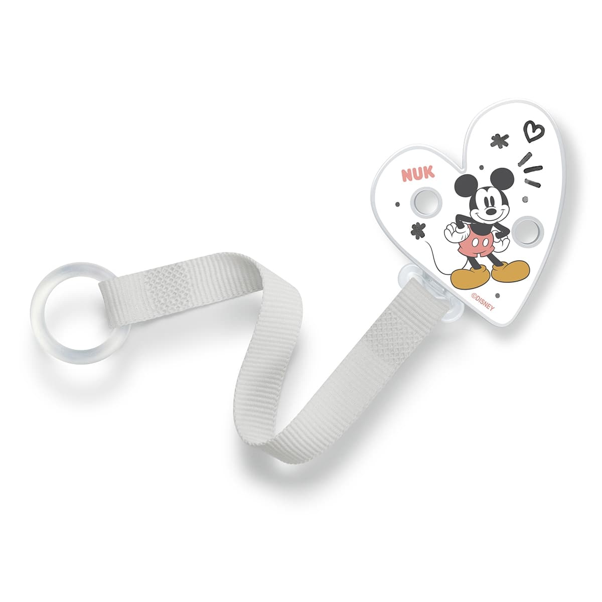 Nuk - Pinza chupete Nuk corazón Disney.