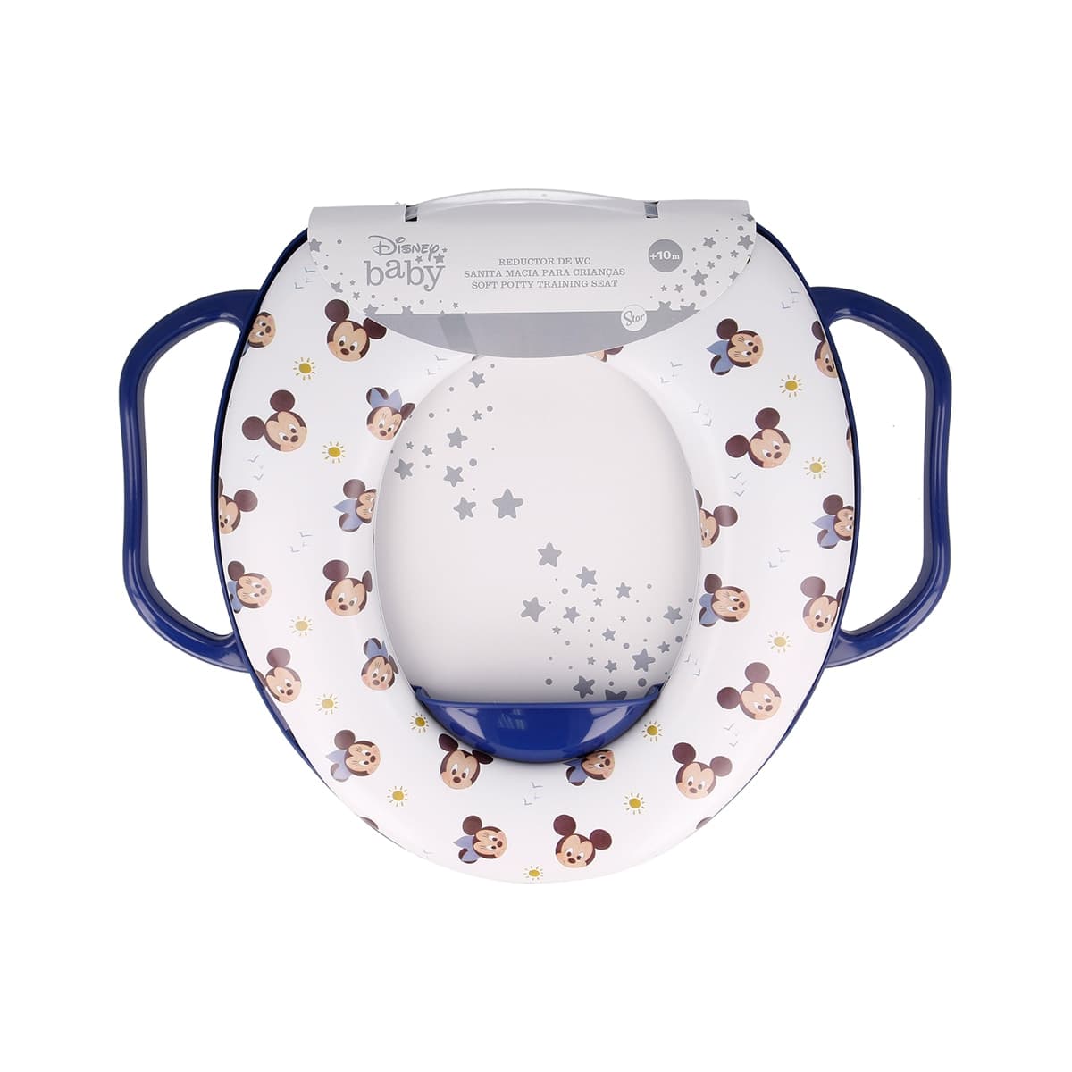 Stor - Reductor WC con asas Disney Baby Mickey - Minnie multicolor.
