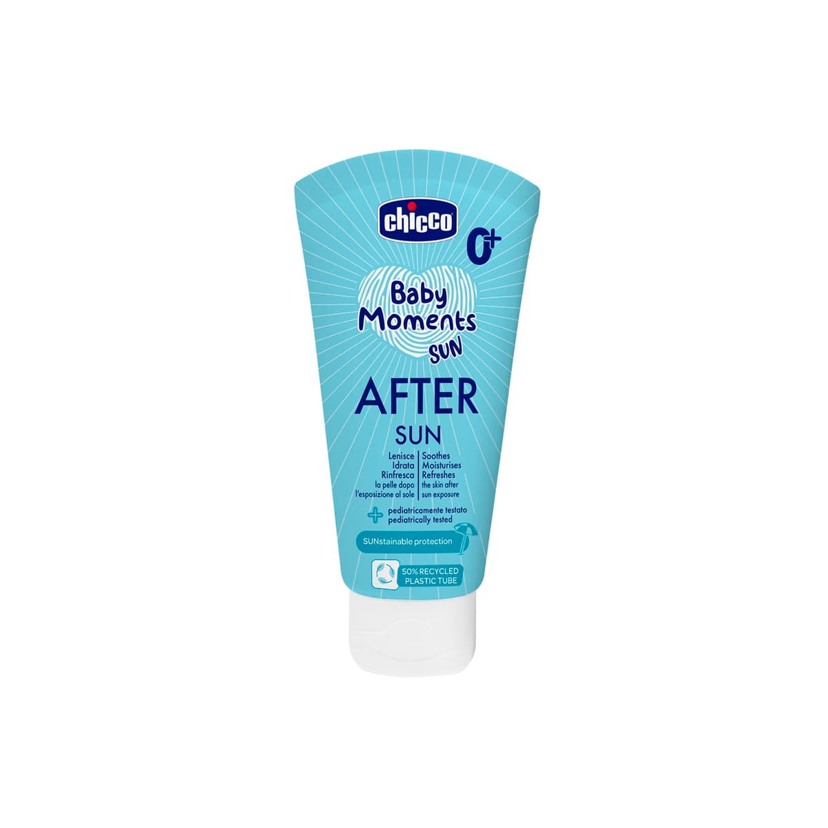 Chicco - Leche aftersun Baby Moments 0 meses+ 150ml.