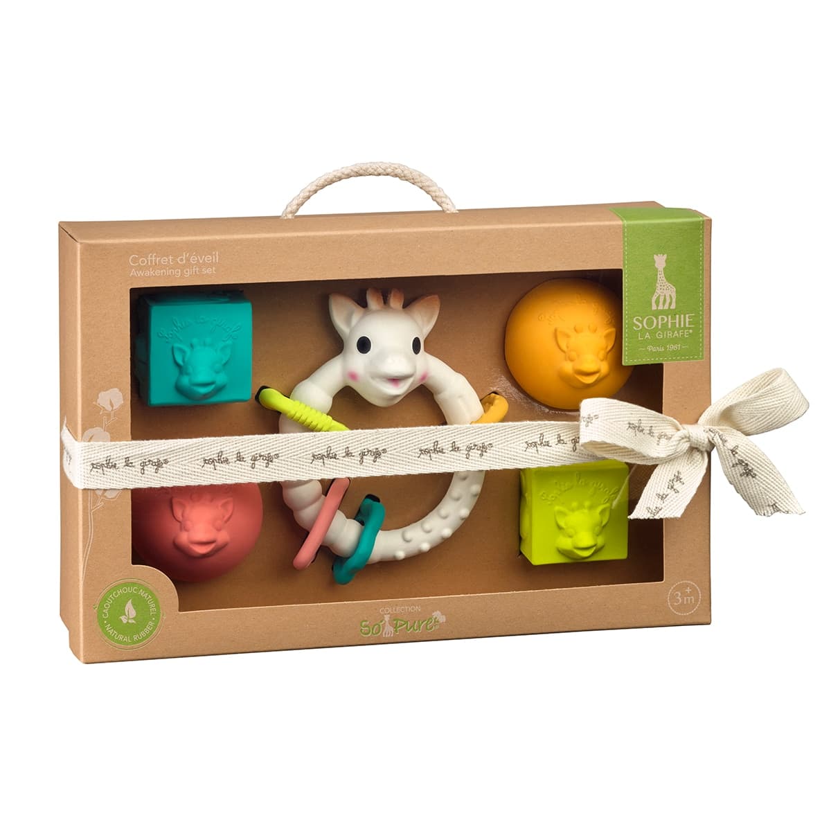 Sophie La Girafe® - Pack de regalo Mordedor+2 pelotas+ 2cubos.