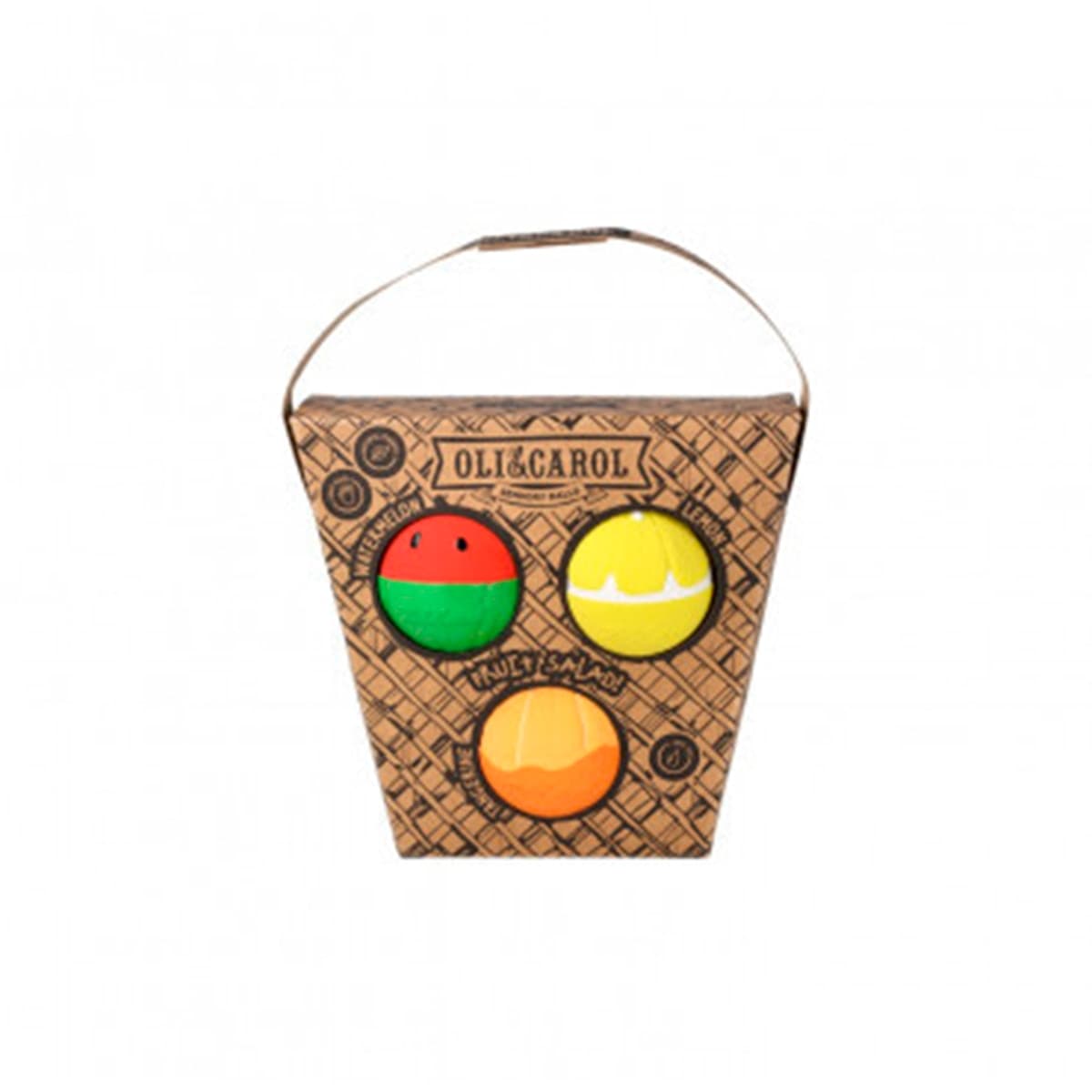 Oli&Carol - Pack regalo pelotas sensoriales Oli&carol caucho natural.
