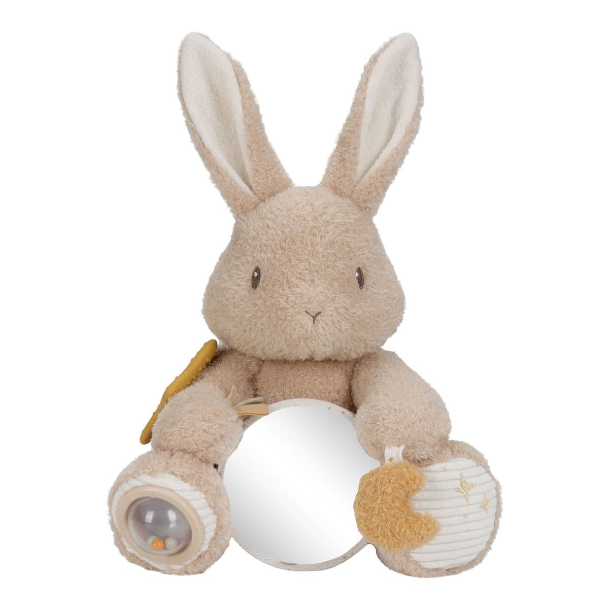 LITTLE DUTCH - Peluche conejo de actividades little Dutch 25 cm new born naturals.