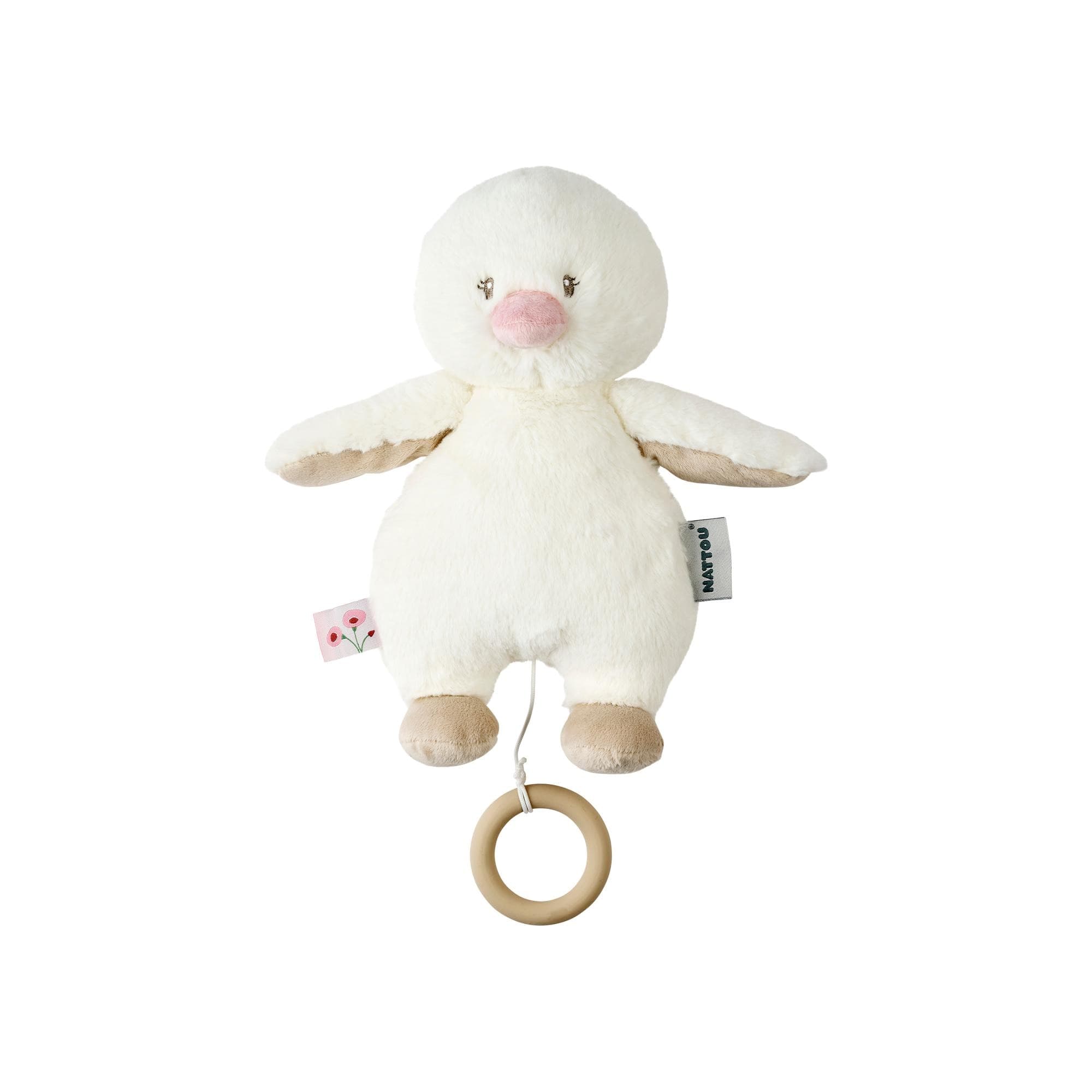Nattou - Peluche musical Nattou patito colección Fan Fan.