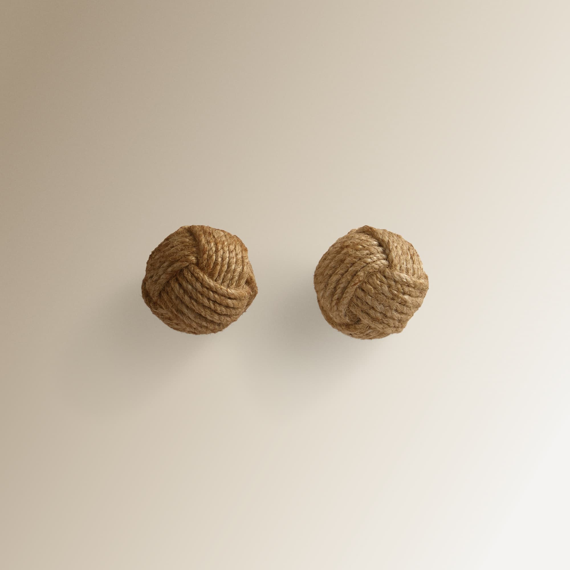 El Corte Inglés - Set de 2 tiradores con forma de cuerda Wood El Corte Inglés.