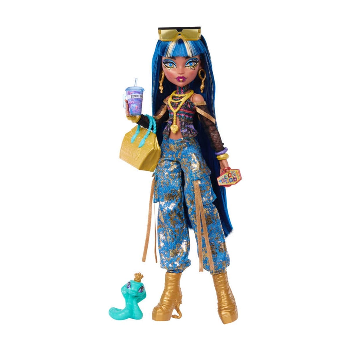 Monster High - Monster High Muñeca Cleo de Nile con accesorios.
