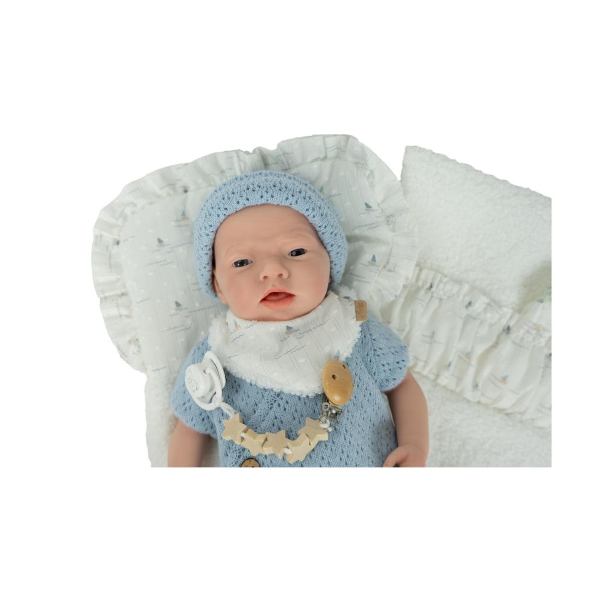 Muñeca Real Reborn Aina 40 cm con cambiador y pañuelo babero Spanish Design (Cuerpo Silicona, Sexo Niña) Arias - Image 7
