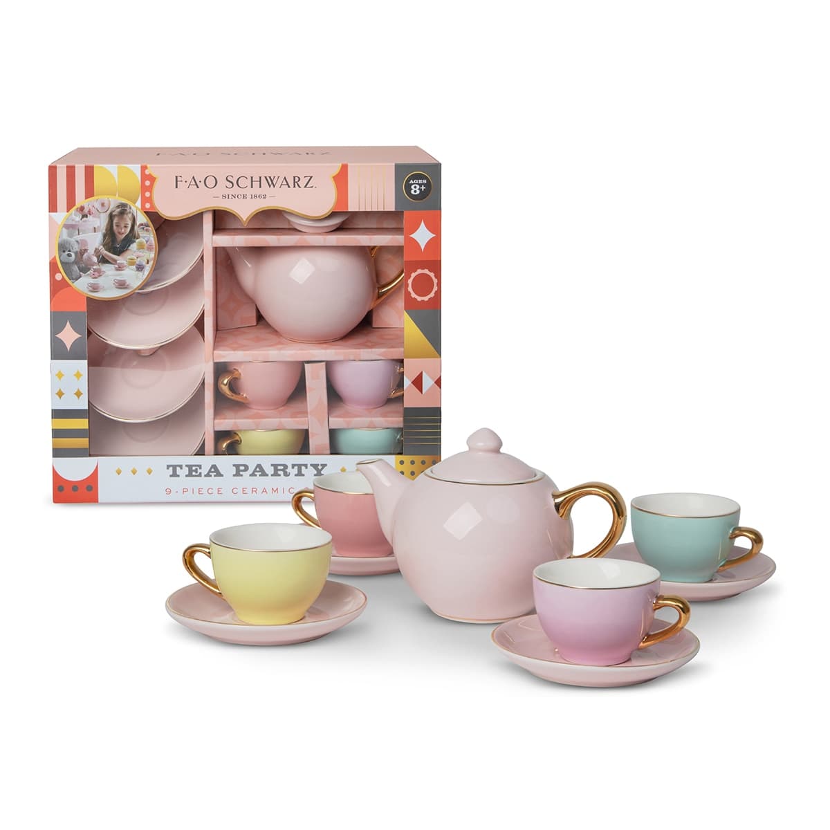 FAO.abulous - Juego de Té 9 piezas F.A.O. Schwarz.