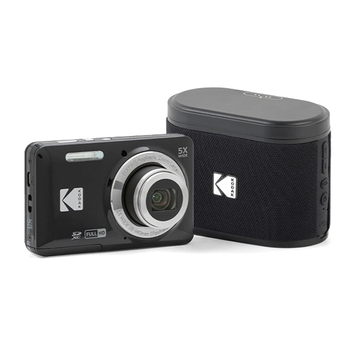 Kodak - Cámara compacta Kodak PixPro FZ55 + Altavoz inalámbrico Kodak Soundbrix.