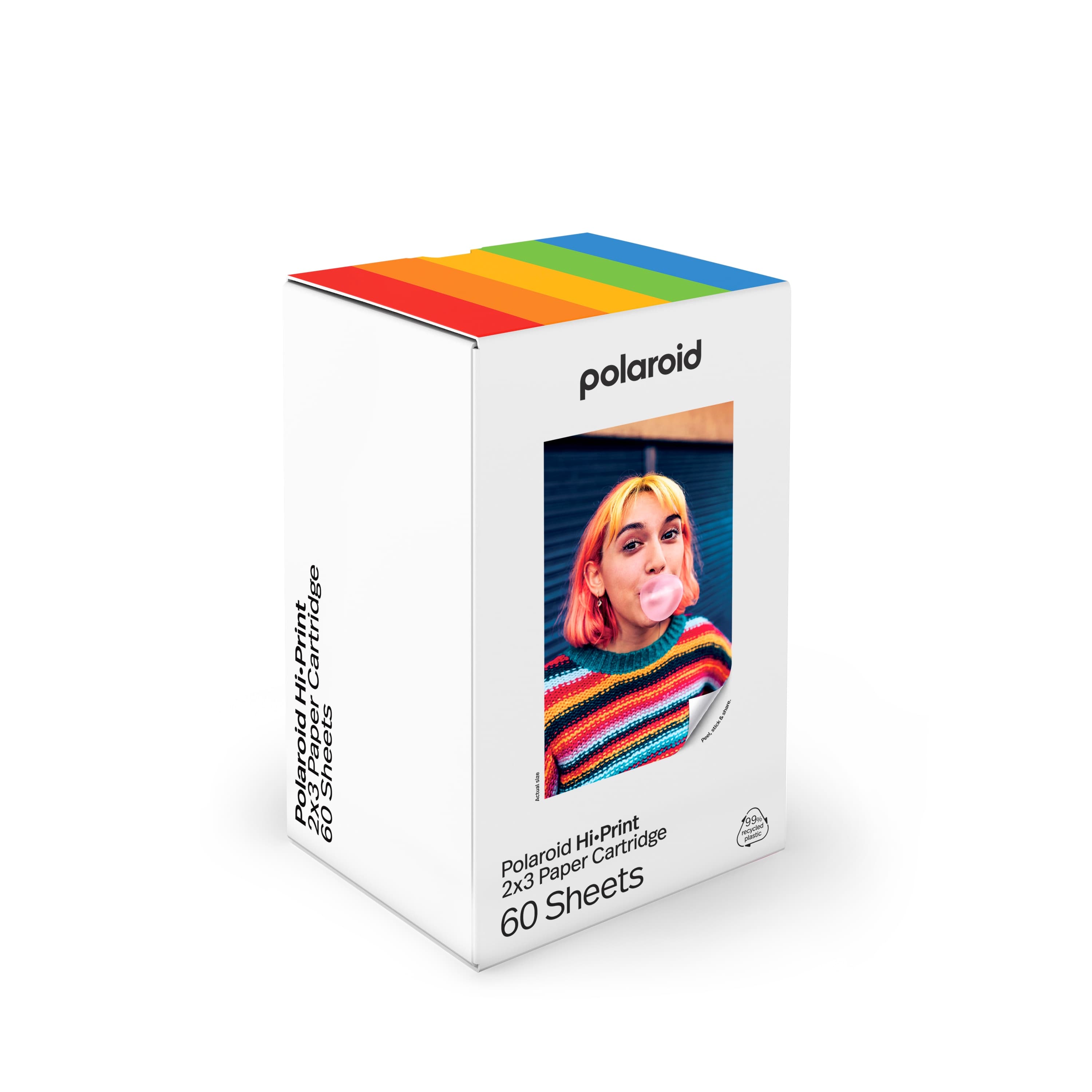 Polaroid - Papel fotográfico adhesivo Polaroid Hi-Print 2x3, 60 hojas.
