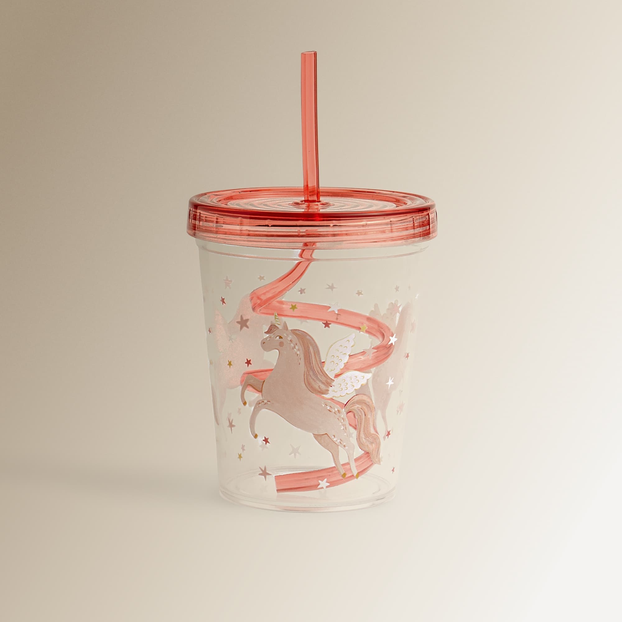 El Corte Inglés - Mini Home - Vaso acrílico infantil con pajita Unicornios Mini Home - El Corte Inglés.