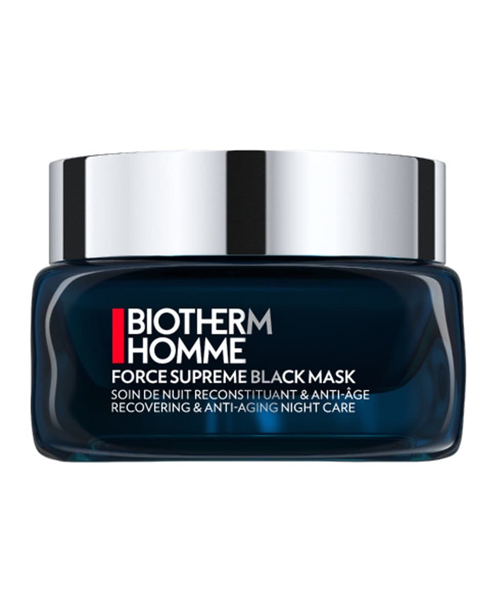 Biotherm Homme - Mascarilla antiedad de noche Force Supreme Black Mask 50 ml Biotherm Homme.