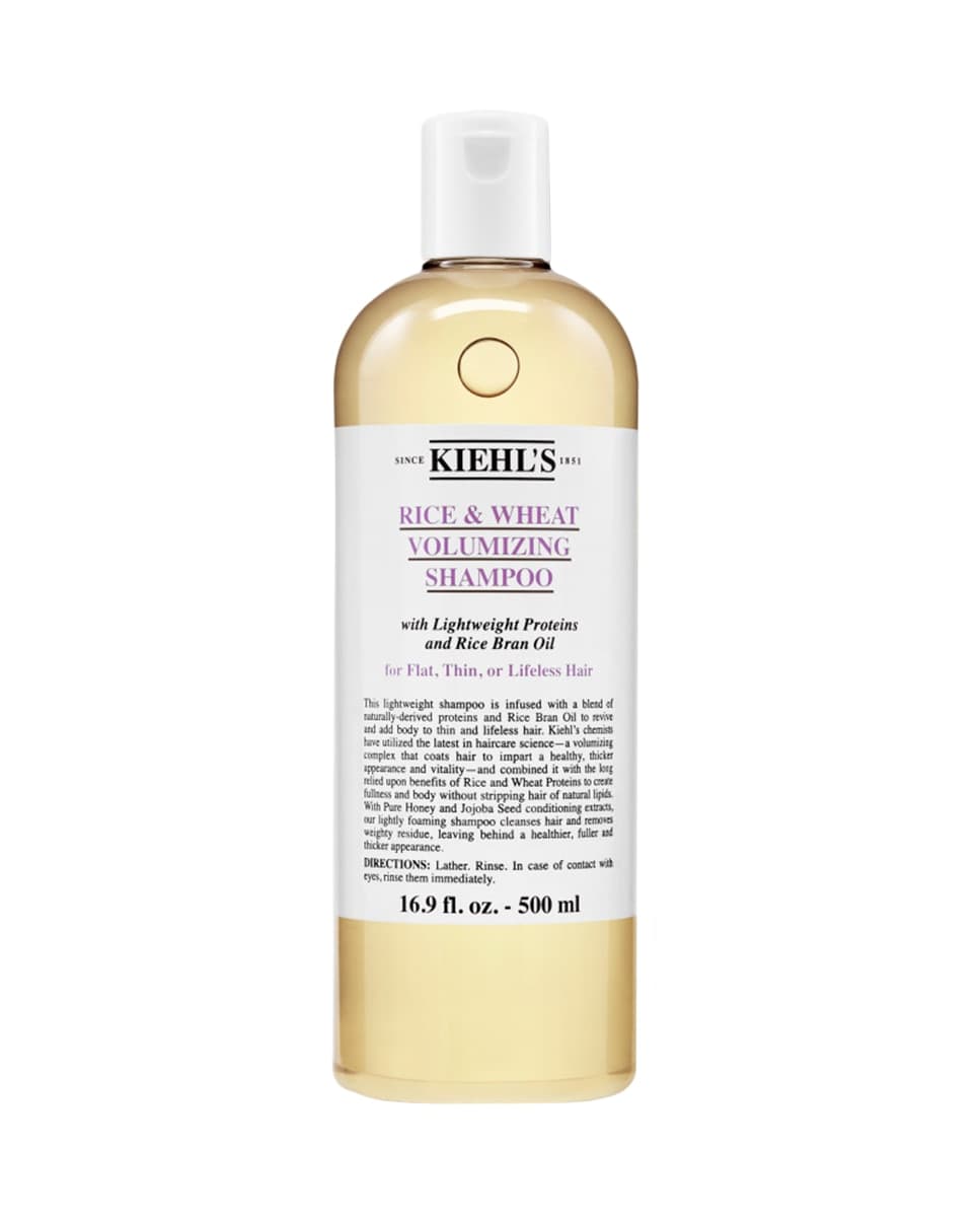 Kiehl's - Champú natural voluminizador Rice and Wheat Volumizing Shampoo 500 ml Kiehl's.