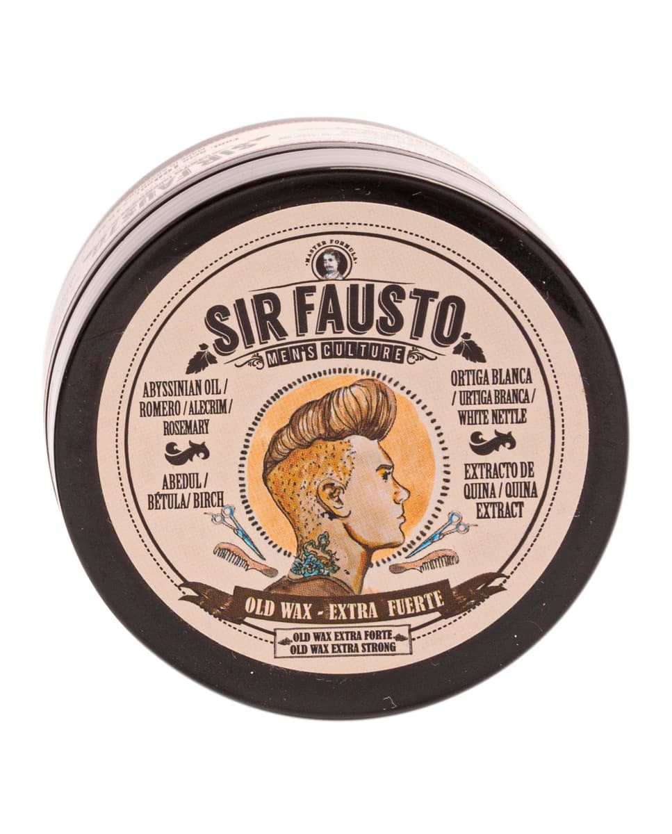 SIR FAUSTO - Cera de peinado Old Wax Extra fuerte 100 ml Sir Fausto.