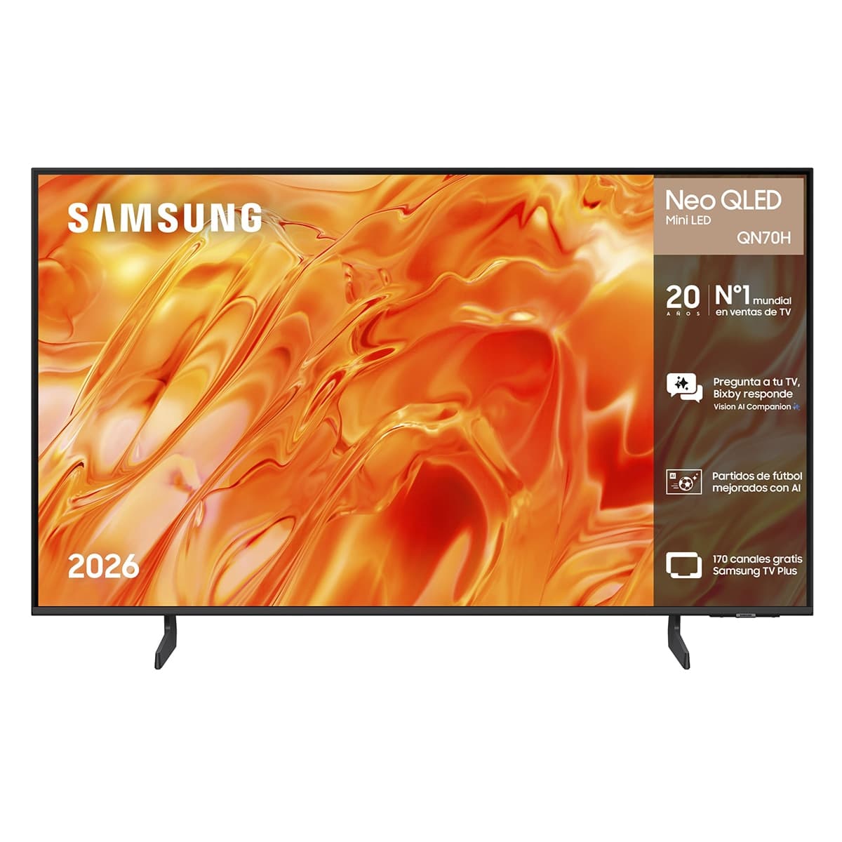 Samsung - TV Neo QLED Mini LED 108cm (43") Samsung TQ43QN70HAUXXC 4K Smart TV con Vision AI Football Mode.