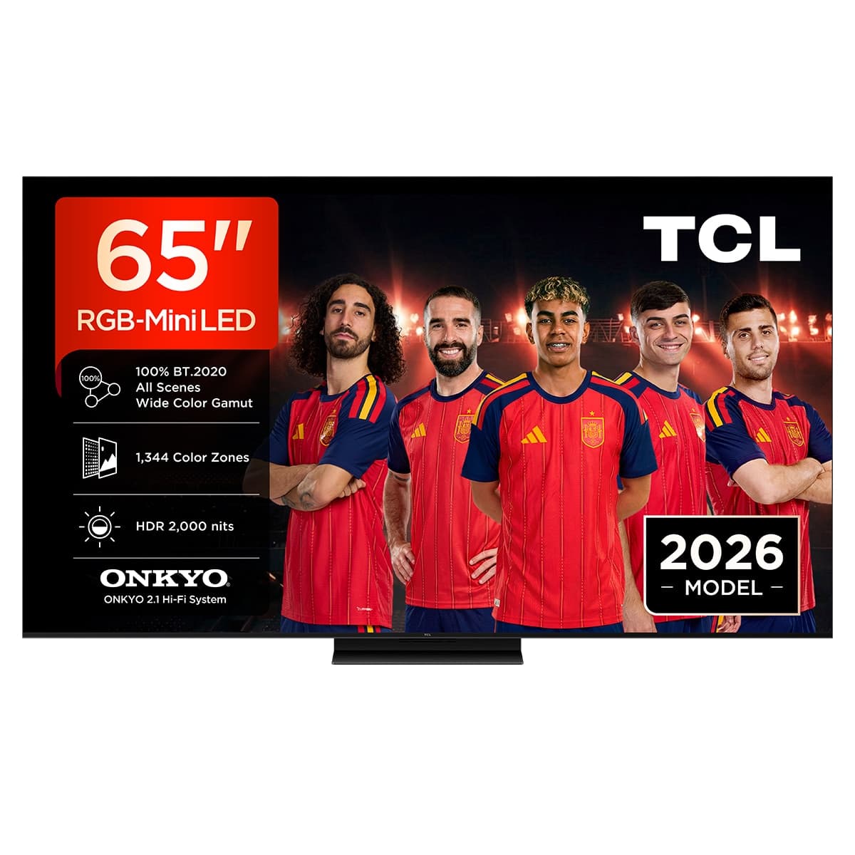 TCL - TV RGB-MiniLED 164cm (65") TCL 65RM7L, 4K HDR 2000 nits, Google TV, 2.1 Onkyo, 144Hz.