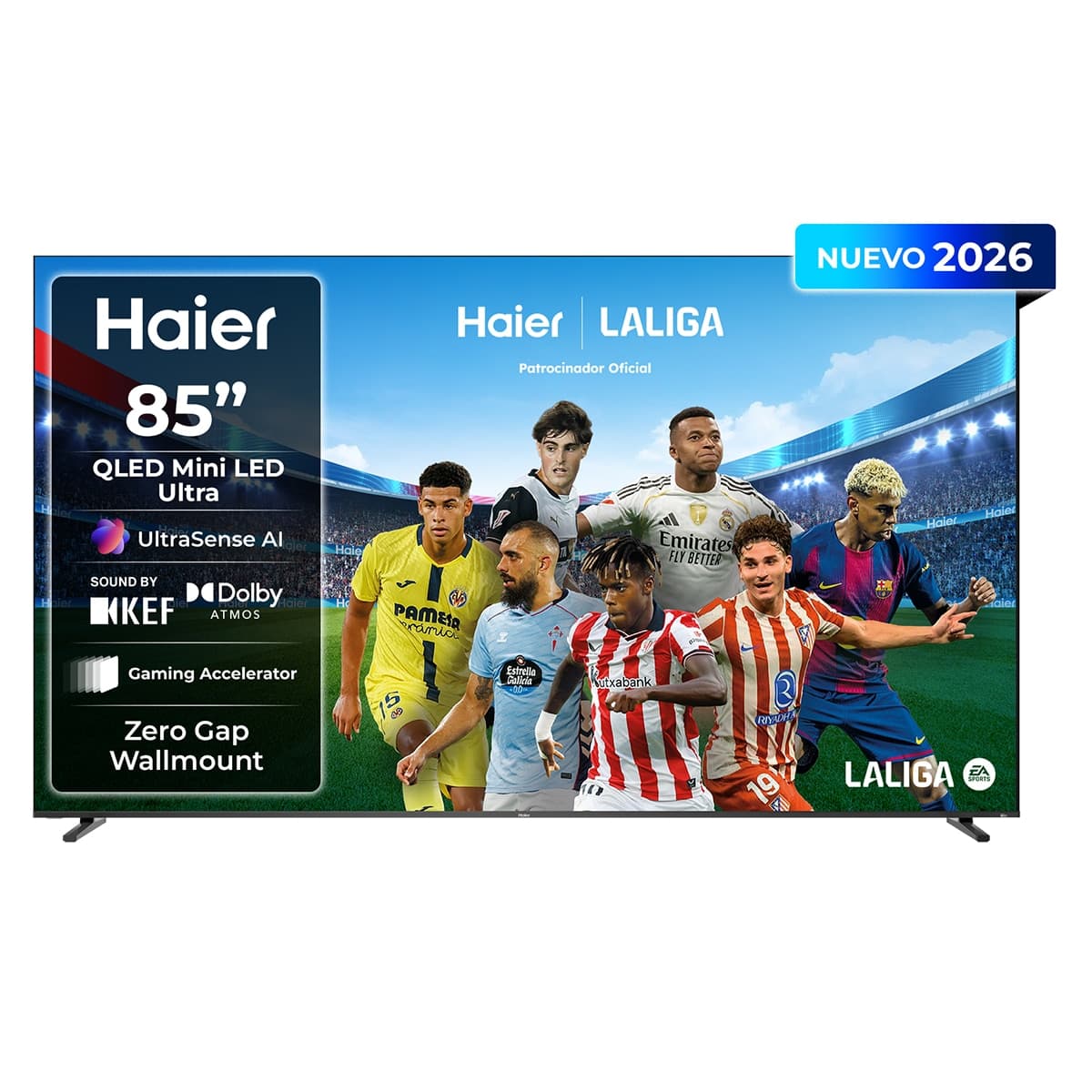 Haier - TV Mini LED 215 cm (85") Haier M92 H85M92FUX 4K UHD, 144Hz, Google TV, HDR10+, Dolby Vision IQ, Dolby Atmos.