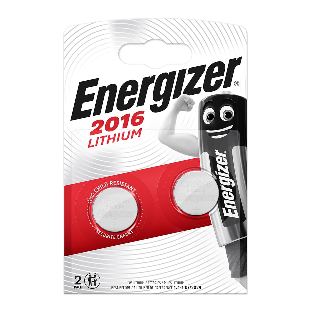 ENERGIZER - Pila tipo botón 2016.