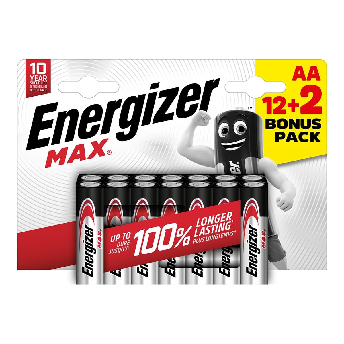 ENERGIZER - Pack Pilas Alcalinas 12+2 AA LR06 Energizer.