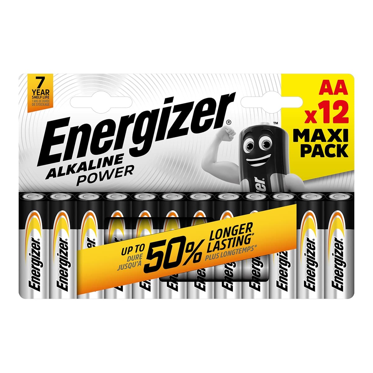 ENERGIZER - Pack 12 Pilas tipo AA LR06.