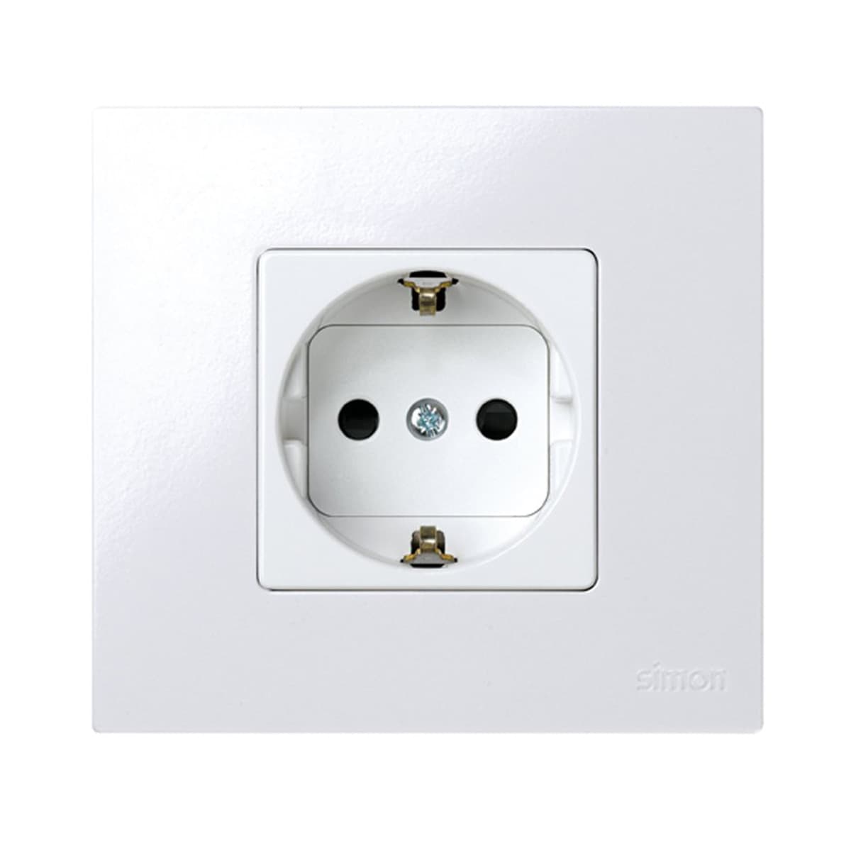 SIMON - Base Enchufe Schuko con Toma de Tierra S27.