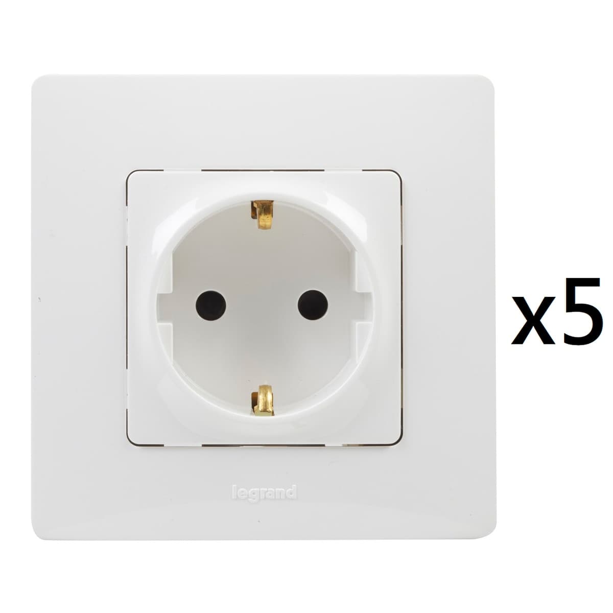 Legrand - Pack 5 Enchufes.