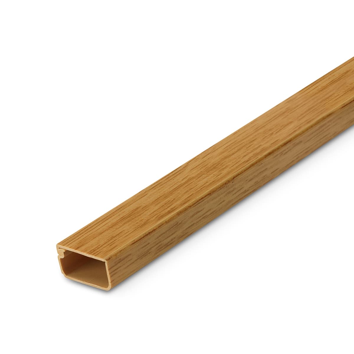 Inofix - Canaleta adhesiva 21x11,5mm con tapa bisagra . Roble.