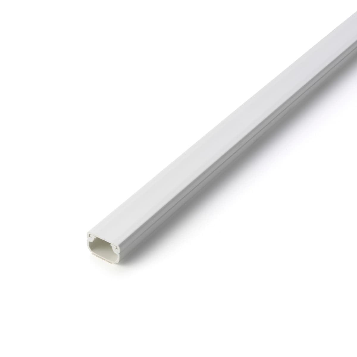 Inofix - Canaleta adhesiva 16x10 mm con base y tapa . Blanco.