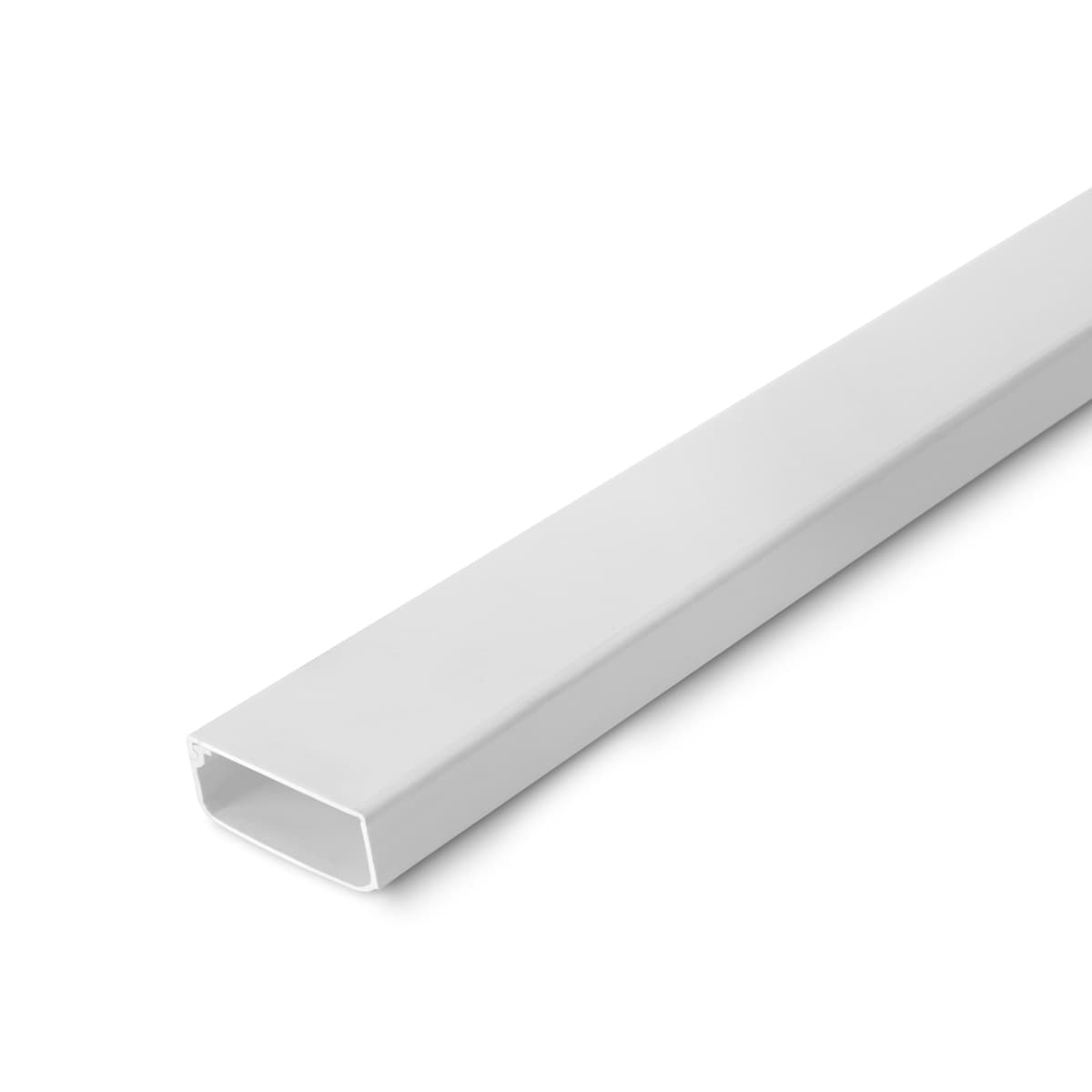 Inofix - Canaleta 53x20 mm con tapa extraíble . Blanco.