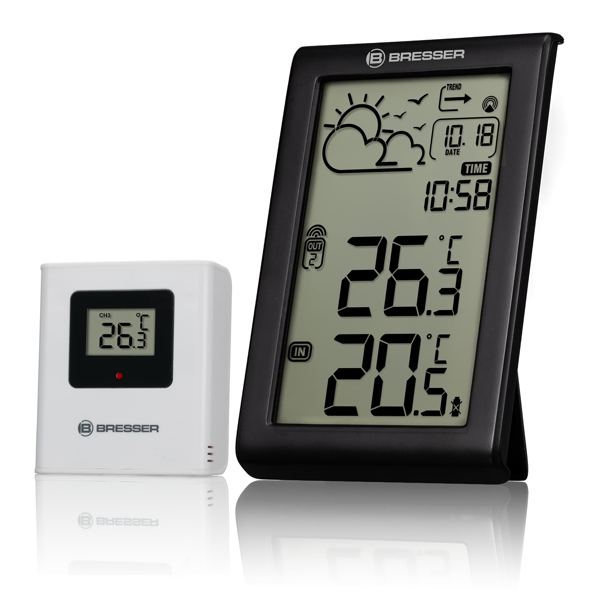 Bresser - Estación Meteorológica MeteoTemp W con Señal Horaria DCF.