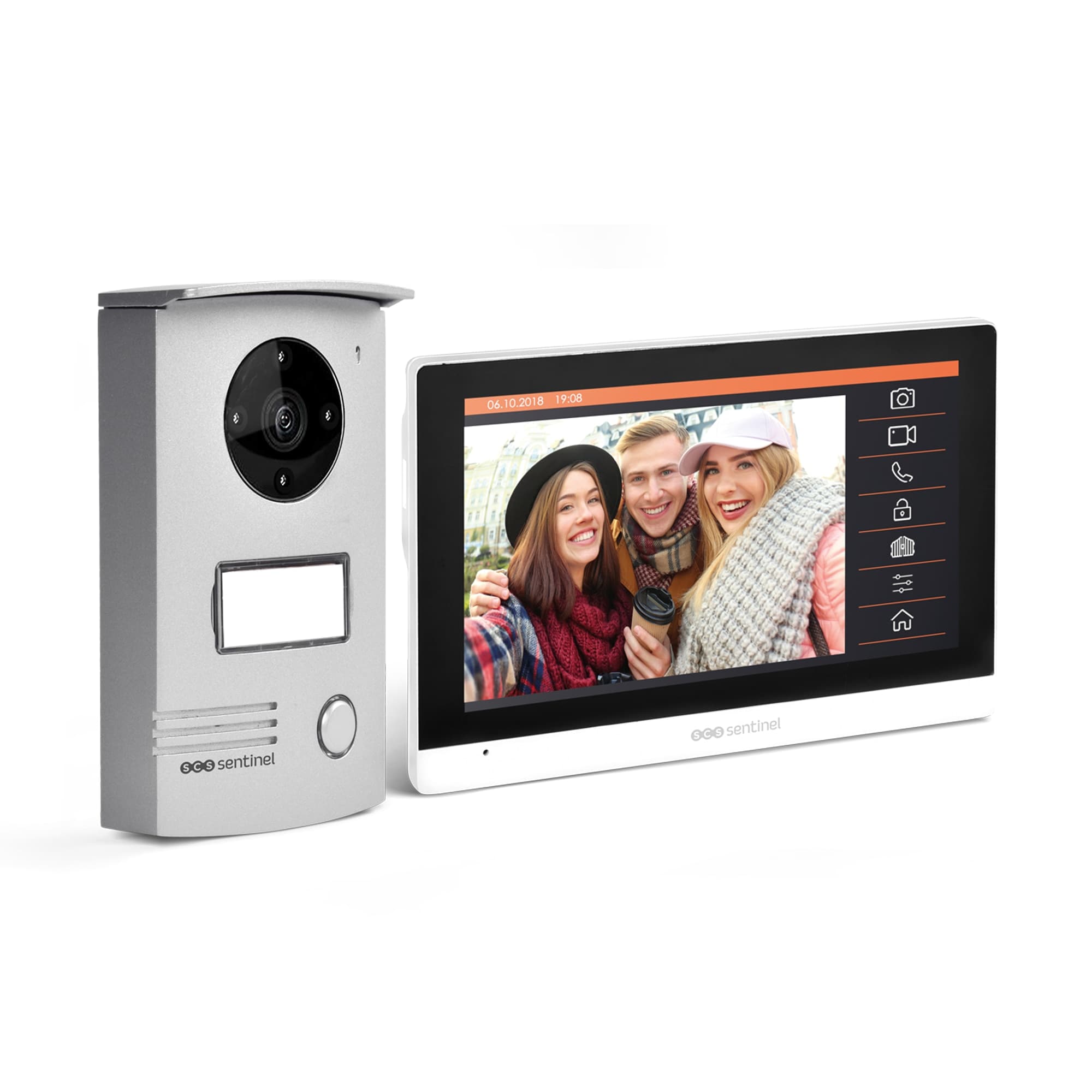 SCS SENTINEL - Videoportero con cable Táctil VisioDoor+ 18 cm (7").