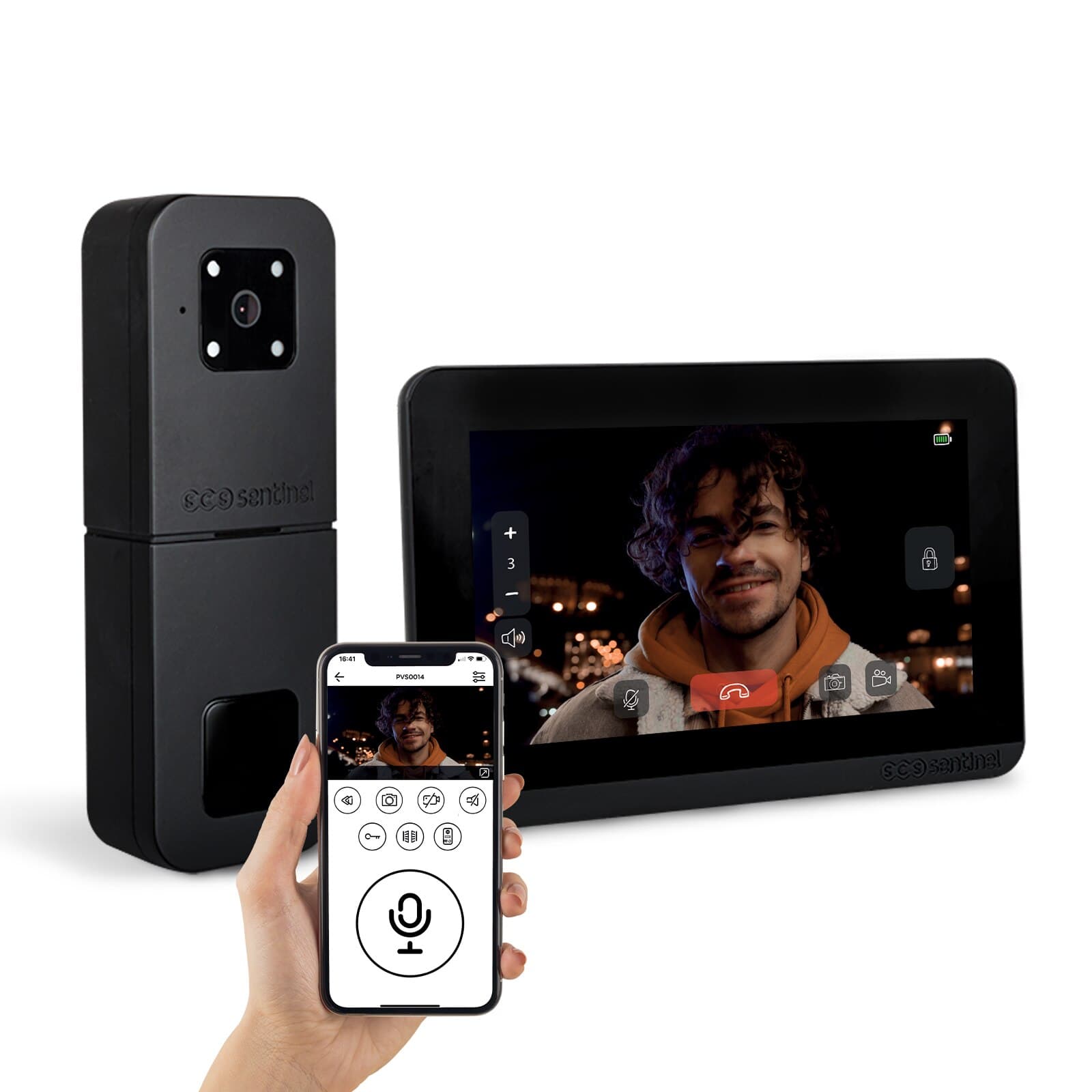 SCS SENTINEL - Videoportero conectado y sin cable HeyView Smart Air 350m de alcance.