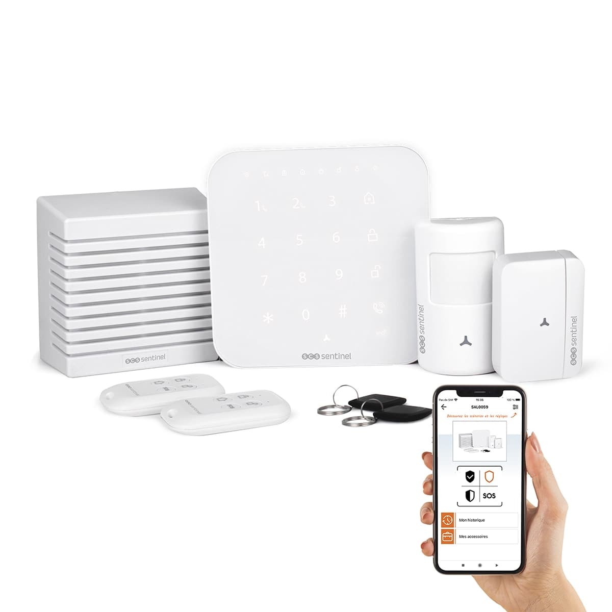 SCS SENTINEL - Kit alarma inalámbrico conectado - KitAlarm.