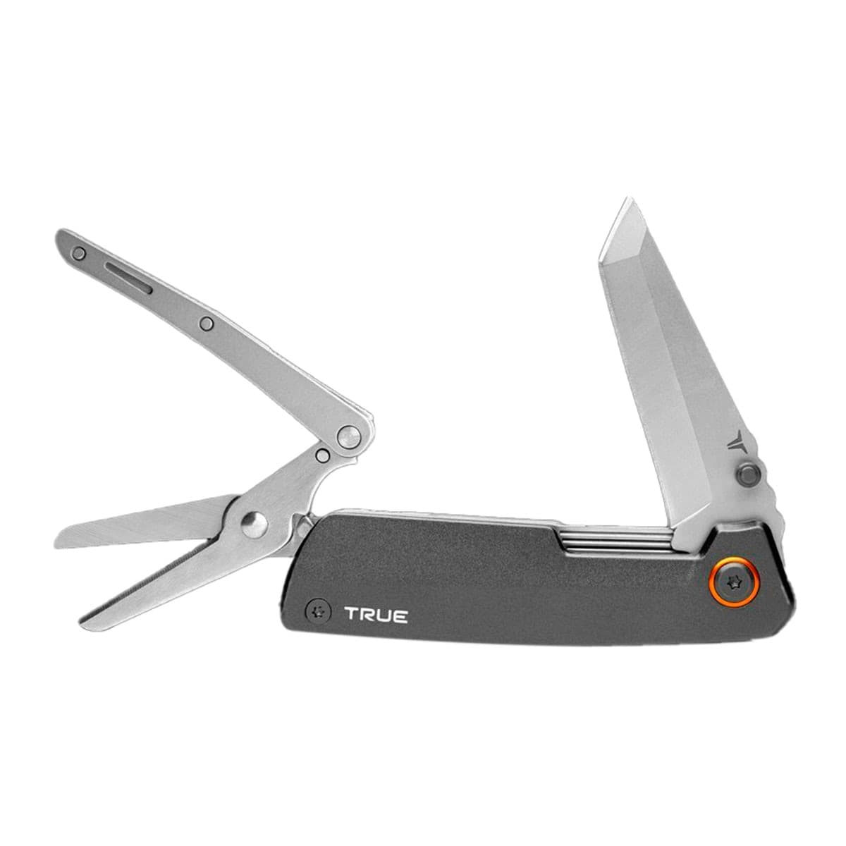 TRUE UTILITY - Herramienta Dual Cuchillo + Tijeras.