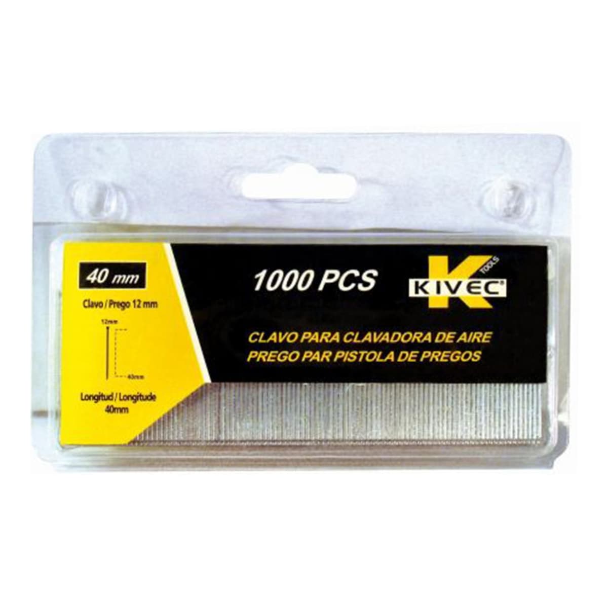 CEVIK PRO - Clavos 40 mm para Clavadora de Aire - 1.000 Uds.