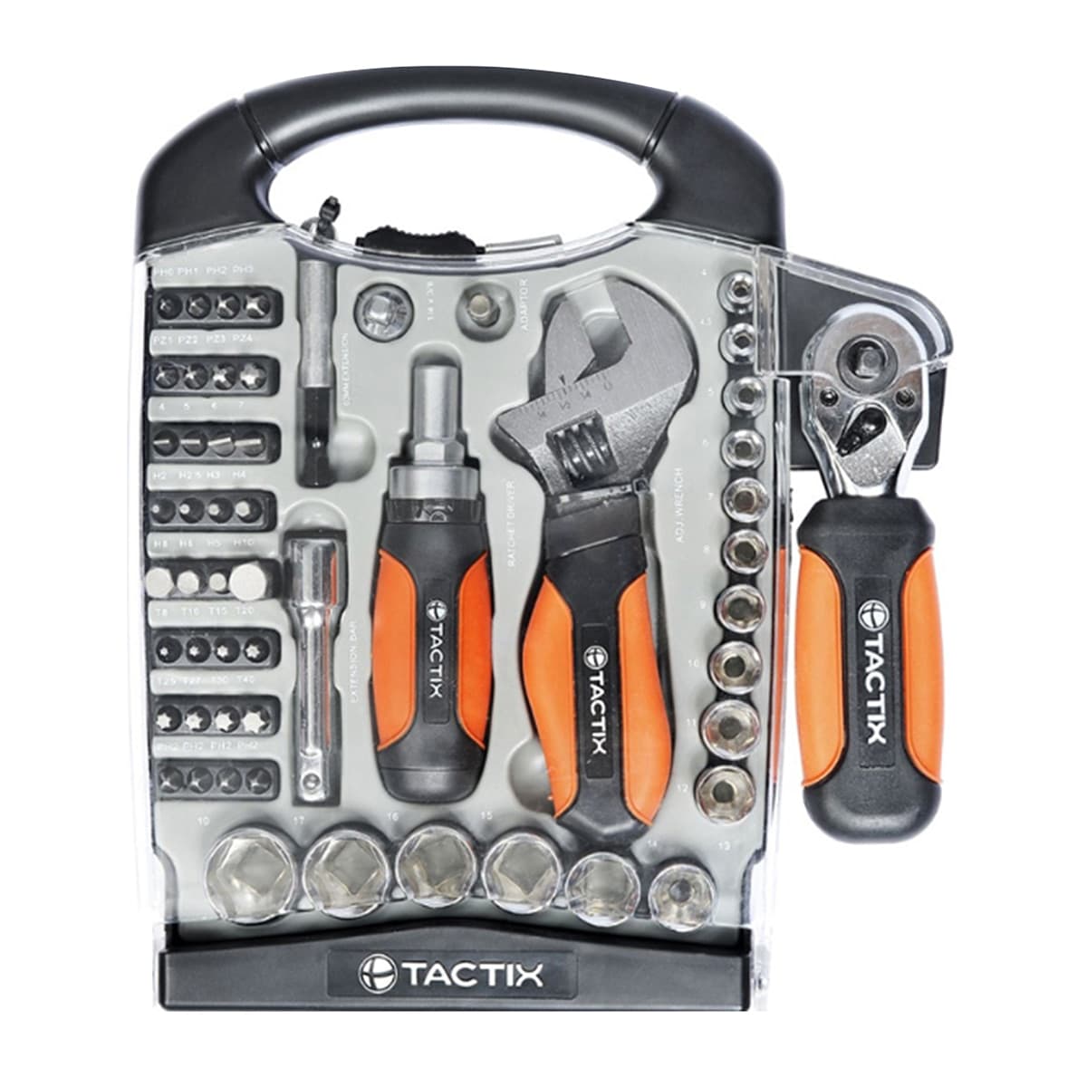 TACTIX - Juego Herramientas con 55 Accesorios.