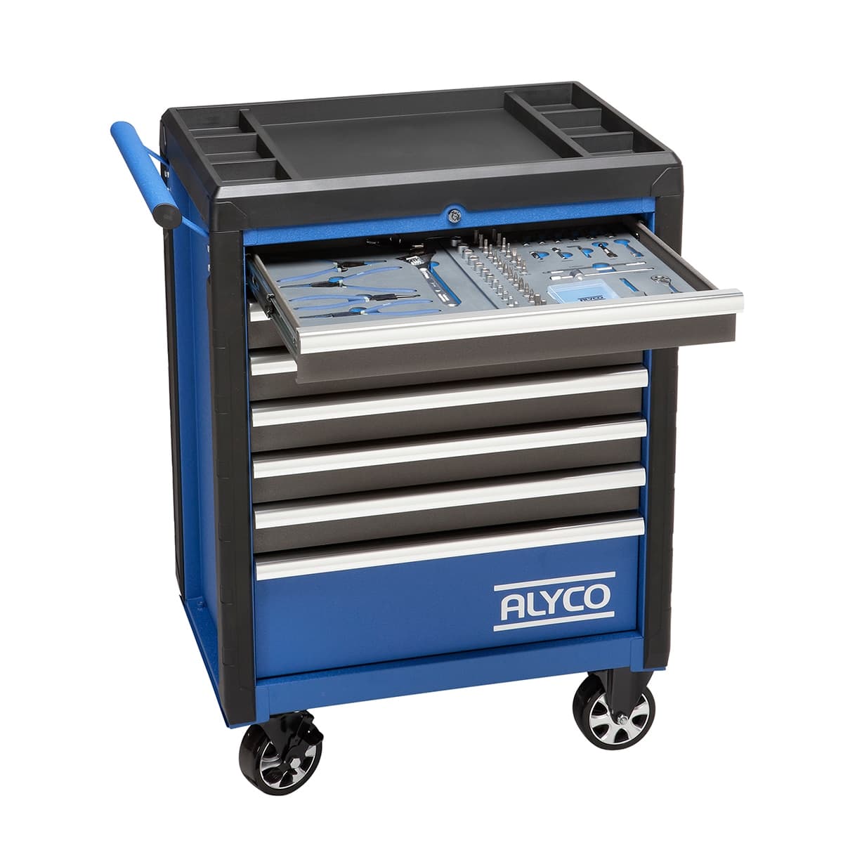 Alyco - Carro Metálico 7 Cajones Antivuelco Con Composición Mediana ALYCO.