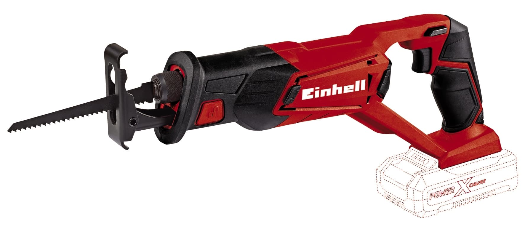 Einhell - Sierra de Sable Eléctrica a Batería 18 V TE-AP Li-Solo Power X-Change.