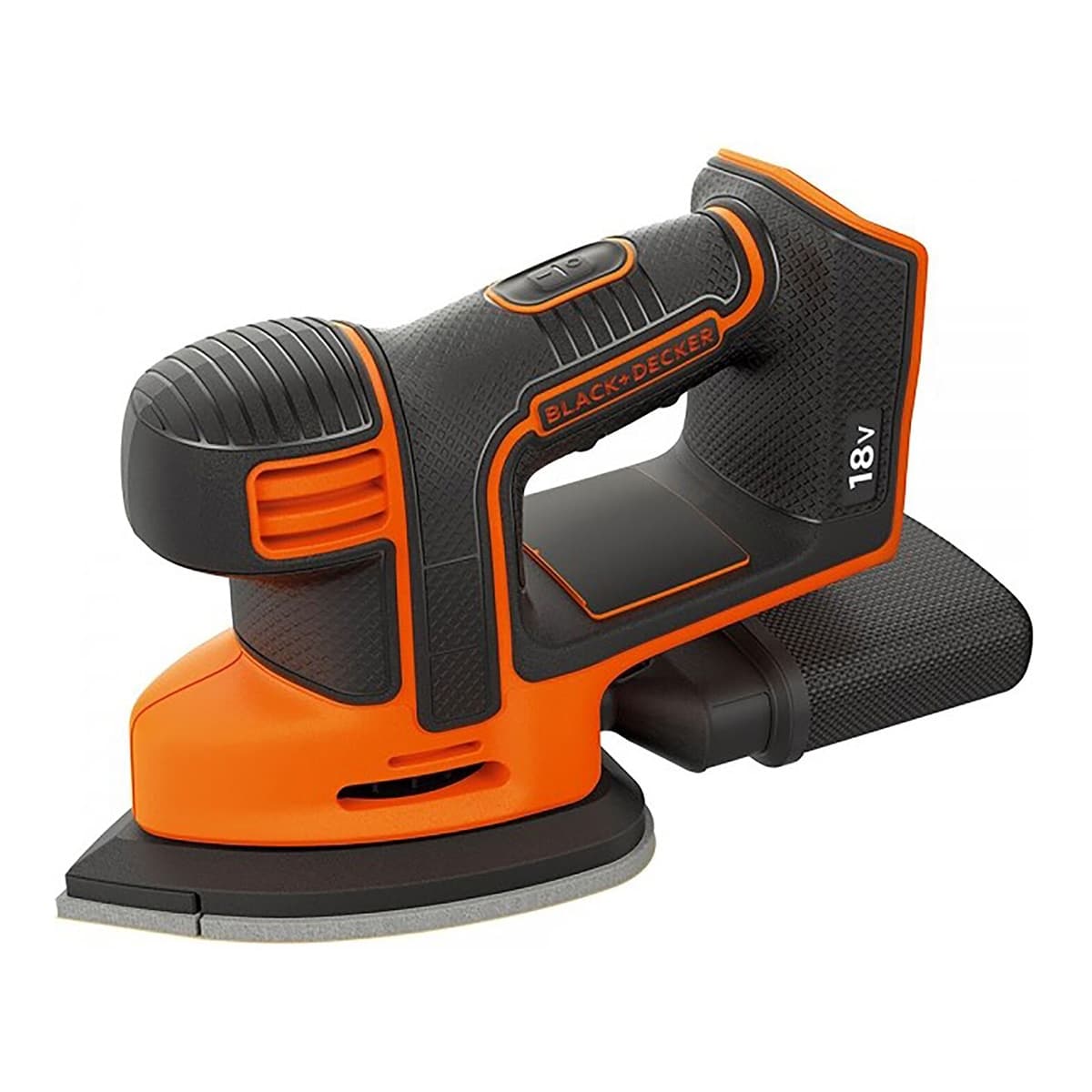 BLACK+DECKER - Lijadora Detalle Mouse®18V + Batería + Cargador + Bolsa transporte.