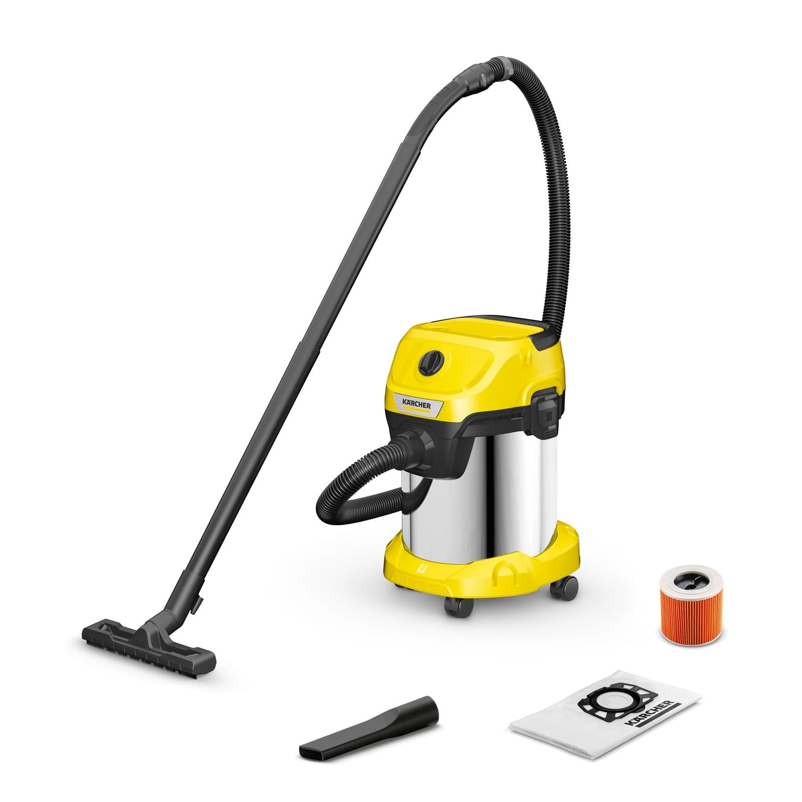 Karcher - Aspirador Multiusos Eléctrico con cable a red 1000 W KARCHER WD 3 S.