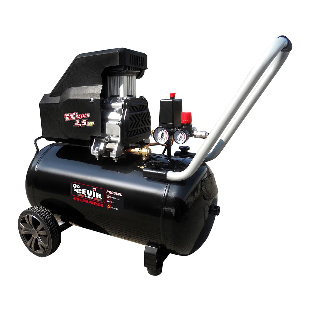 CEVIK PRO - Compresor de Aire 50 litros 2,5 HP.