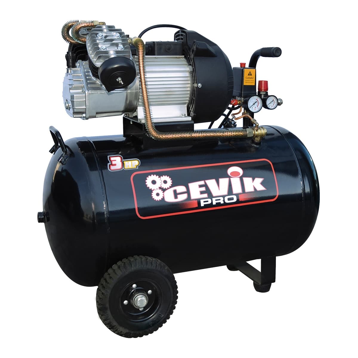 CEVIK PRO - Compresor de Aire 100 litros 3 HP.