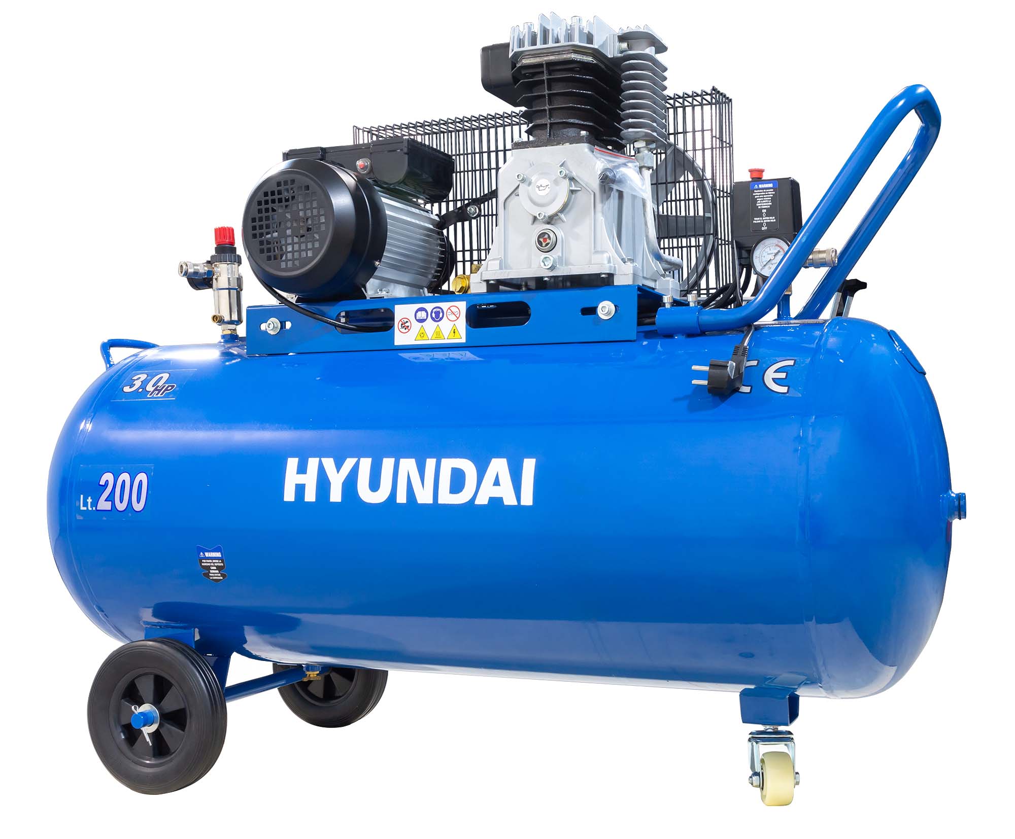 HYUNDAI - Compresor de Aire Profesional 200 l 2,2 kW HYACB200-31.