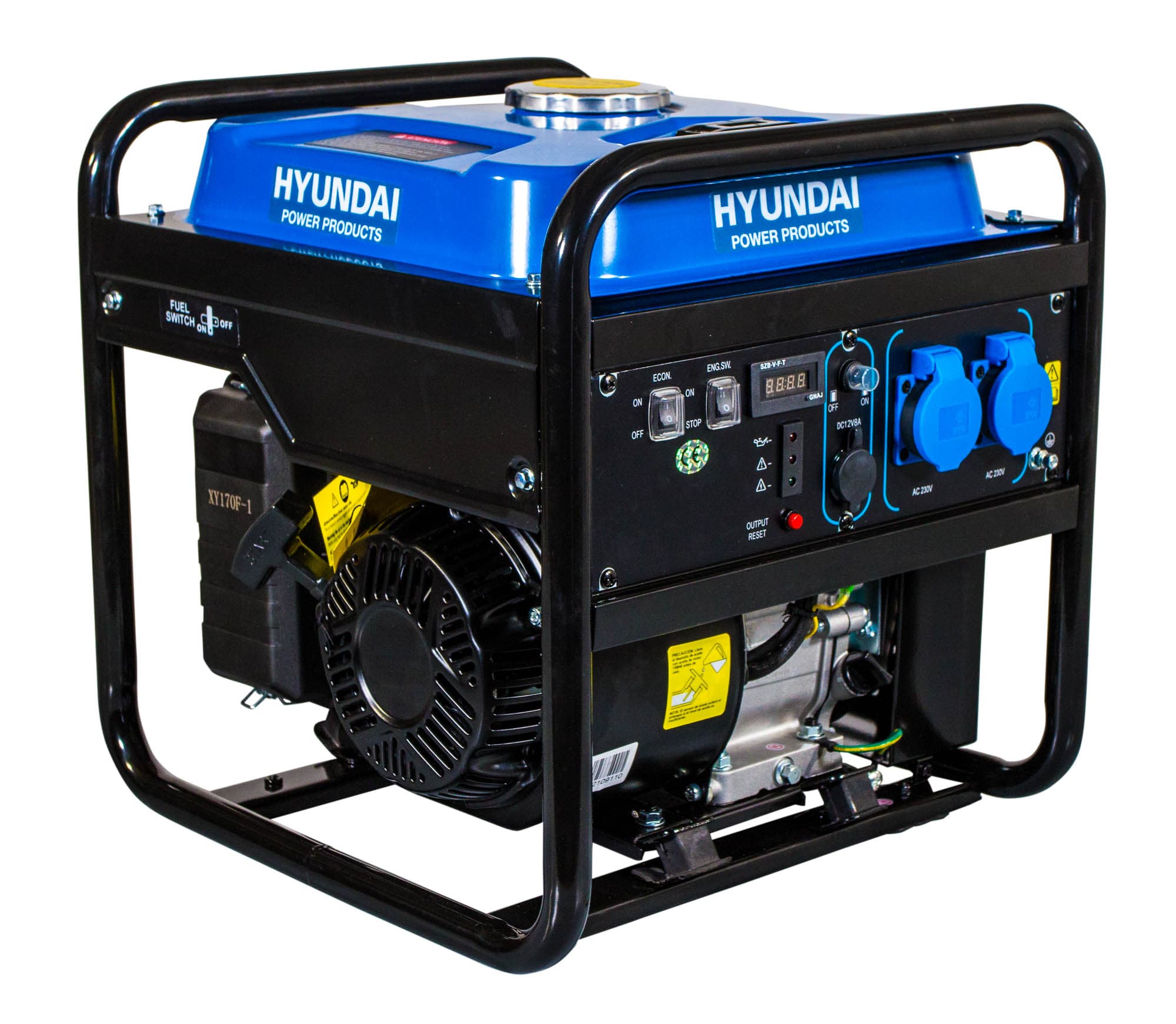 HYUNDAI - Generador Inverter Monofásico Abierto Gasolina 4T 3 kW HY3000I.
