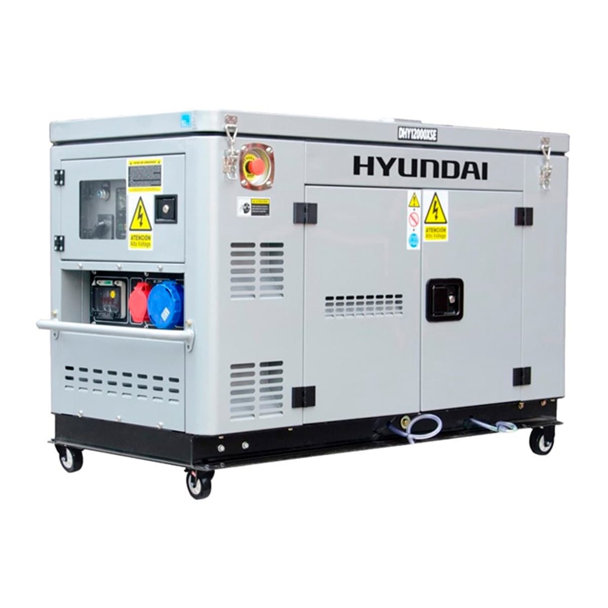 HYUNDAI - Generador Trifásico - Monofásico Insonorizado Diesel 11,4 kVA - 9 kW DHY12000XSE-T.