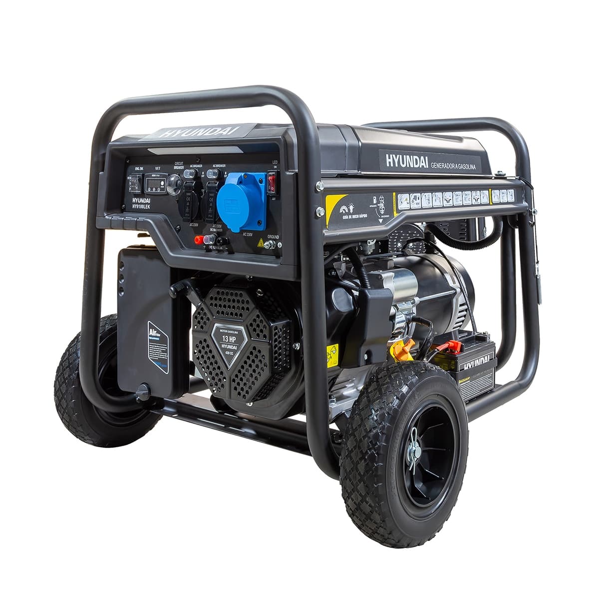 HYUNDAI - Generador Gasolina Hyundai HY9100LEK 6500W.