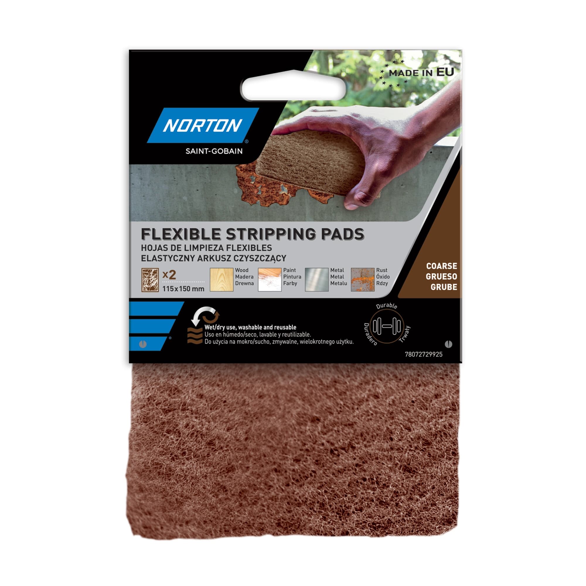 Norton - Hojas de decapado Flexibles 115 x 150 cmm.